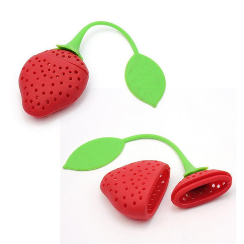 AussieSuperStore Homeware Supplies Health Herbal Strawberry Silicone Tea Infuser Health Herbal Strawberry Silicone Tea Infuser | Infuser Strainer CBSTRAWBTEABAGX2